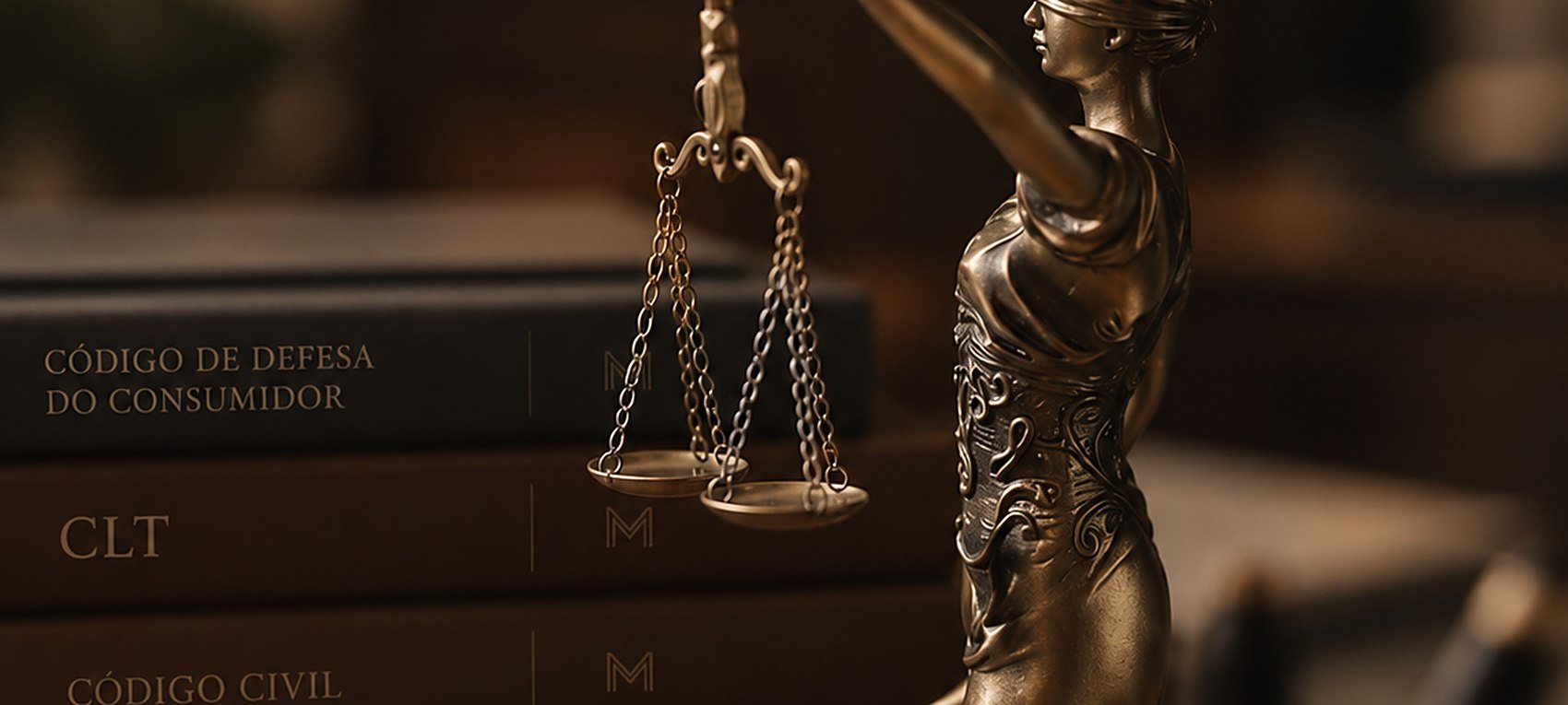 Balança da justiça sobre os códigos